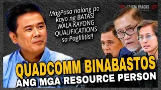 Atty. Jimmy Bondoc Binatikos ang Quadcomm dahil Nilalabag nila ang Karapatan ng Resource Persons!