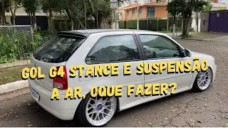 VW GOL G4 STANCE, BBS RS2 TALA 9 E SUSPENS&Atilde;O A AR