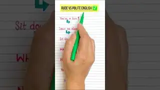 Rude VS Polite English ✅
