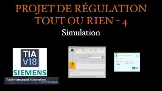 Projet R&eacute;gulation Tout Ou Rien 4 - Simulation du projet TIA Portal V18