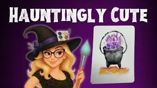 Witch&rsquo;s Cauldron Watercolor Tutorial | Step by Step Painting for Beginners | Halloween Art easy