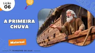 EBD Lição 6 - Maternal | A Primeira Chuva (3 e 4 anos) 1ºTrimestre 2026
