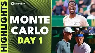 Monfils Begins Final Clay Season; Sinner/Bergs Doubles & More | Monte-Carlo 2026 Day 1 Highlights