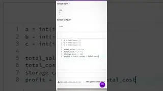 Calculate Profit | Hackerrank Challenge|Video 7l 
