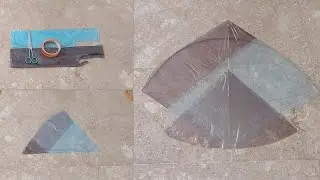 Plastic Bag Kite Making With Broom Sticks || Easy Step By Step Kite Making || Bazari Kite