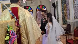 Nuptials of loving Glen Dsa L Ponnengila and Divya Veigas Shamboor at Agrar Bantwal