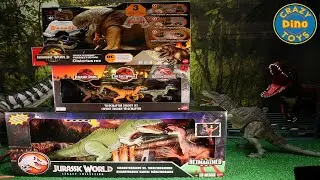 3 Jurassic World Rebirth Dinosaur Toys Unboxed Track N Chomp Distortus Rex Jurassic Park Dino Toy 67