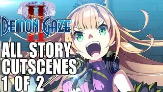 Demon Gaze 2 - All Cutscenes Part 1 of 2 (Game Movie)