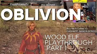 OBLIVION PLAYTHROUGH PART 1 WOODELF SNEAK MAGE