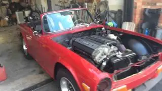 First Run TR6 with BMW engine pt1