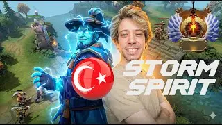 Dota 2 T&uuml;rk&ccedil;e | Storm Spirit Mid Lane | Immortal / Dereceli