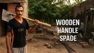Making a Long Wooden Handle Steel Round Garden Tool from Scrap | Blacksmith Skill | 🔥 Strong Tool