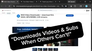How to Download Any Video and Subtitles from Any Website on Chrome? (.m3u8 .hls .mp4 .vtt .srt CC)