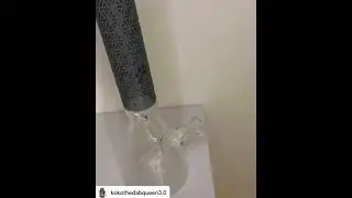 Calibear premium sandblasted beaker bong
