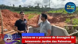 Início-se o processo de drenagem do loteamento Jardim das Palmeiras em Esperantinópolis.
