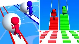 Snow Race Vs Bridge Race💥💥💥Max Levels Walkthrough New Update 2025 Gameplay TWA1A