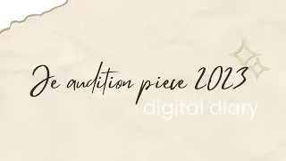 Je’s audition piece for Music Ministry | Feb 2023