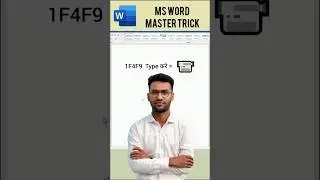 No Design Software! Digital Camera Icon in MS Word | Viral Trick #mswordtips #shortfeed #excel