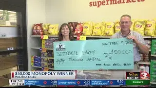 Resident wins $50,000 playing United Supermarket Monopoly games