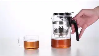 KQ Danish Design Tea Maker with Glass Teapot, Built in Infuser & Removable