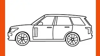 How To Draw Land Rover Range Car