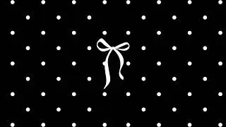 🎀 Bow Wallpaper with Polka Dot Background | 1 Hour Loop | Aesthetic Screen Ambience (No Music)