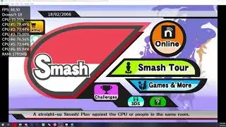 Super Smash Bros U - Cemu 1.16.0 [WIP 12] [VULKAN] [INTEL iGPU 630] - Loseless recording.