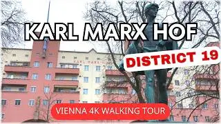 Karl Marx Hof Vienna - District 19 Virtual Autumn Walk in 4K