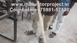 Wood splitting machine by two rotating blade type / Development Of Mechanical Wood Splitting Machine