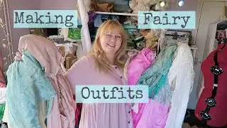 Making fairy outfits with hand-dyed & naturally dyed silk and cotton