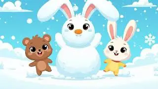 Bunny’s Snowy Day ❄️🐰  Cute Winter Song for Kids #WinterSongForKids #CuteBunny#KidsCartoon