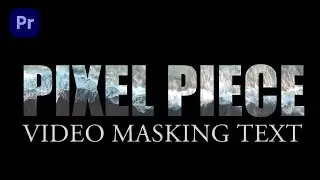How to make Video Masking Text in Premiere Pro &bull; Pixel Piece &bull; Graphic design tutorial