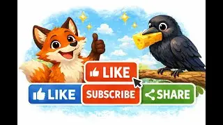 The Clever Fox and the Wise Crow 🦊🐦 | Kids Moral Story | Animated Story for Children