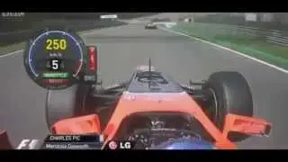 F1  2012 - Belguim GP- Charles Pic VS Pedro De La Rosa