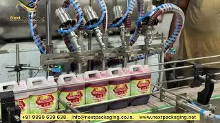 Best Filling Machine for Kokam Sharbat | Automatic 4 Nozzle Servo Liquid Filler