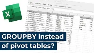 Microsoft Excel - Can the GROUPBY function replace pivot tables?
