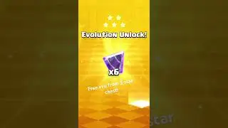 Free evolution from 5 star chest!! #clashroyale #wow