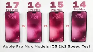 iPhone 17 Pro Max vs 16 Pro Max vs 15 Pro Max vs 14 Pro Max - iOS 26.2 Ultimate SPEED TEST 🚀