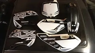 05 KLX 110 BUILD (part 3) New Factory Effex Graphics kit...