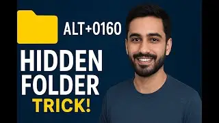 #alt0160  trick How to Make a Hidden Folder Using ALT+0160 &ndash; Secret Trick!