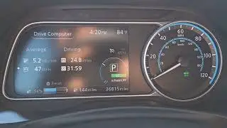 55mph efficiency test 2019 Nissan Leaf SV Plus with eRange tires and EV01+ 16