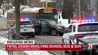 FWPD: 1 dead in crash between school bus, SUV