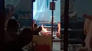 Iskcon Temple | Hawan #ytshort #shortsfeed #subscribe
