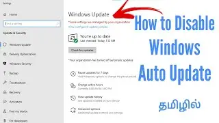 How to Disable windows auto Update in Tamil #autoupdate #windowsupdate #techtips