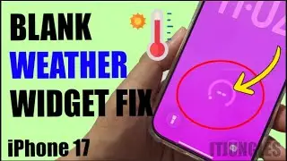 Почему виджет погоды на моем iPhone пустой? Исправьте это быстро!