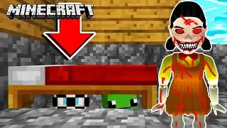 DENDY & BUFLO VERSTECKEN SICH VOR HORROR SQUID GAME.EXE PUPPE UNTERM BETT in Minecraft! [Deutsch/HD]