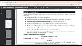 Drafting CS Professional Dec 25 focus quest - Employment Agreement #csprofessional #companysecretary