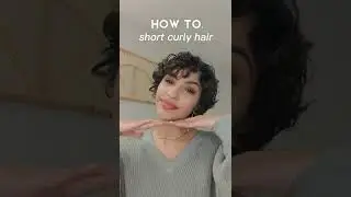 Как уложить короткие вьющиеся волосы :)