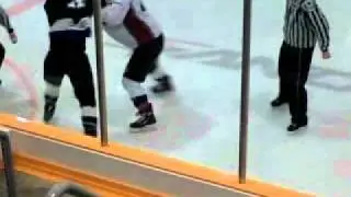 Amesbury(pilots) vs Desautels(icebreakers) pijhl fight