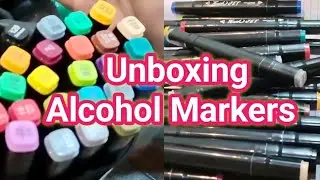 Unboxing Alcohol Markers by Amazon